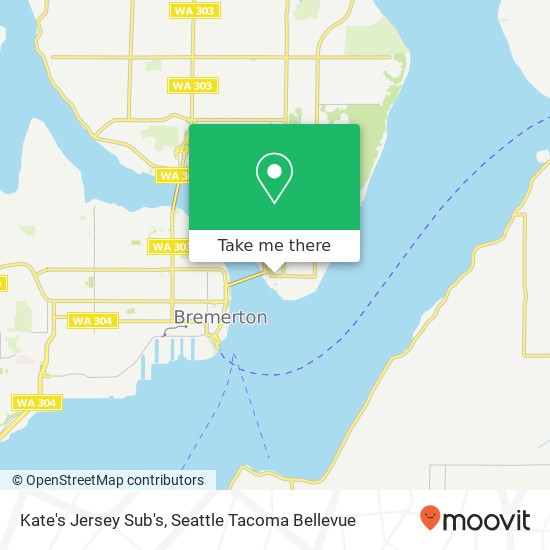 Mapa de Kate's Jersey Sub's, 2100 E 11th St Bremerton, WA 98310