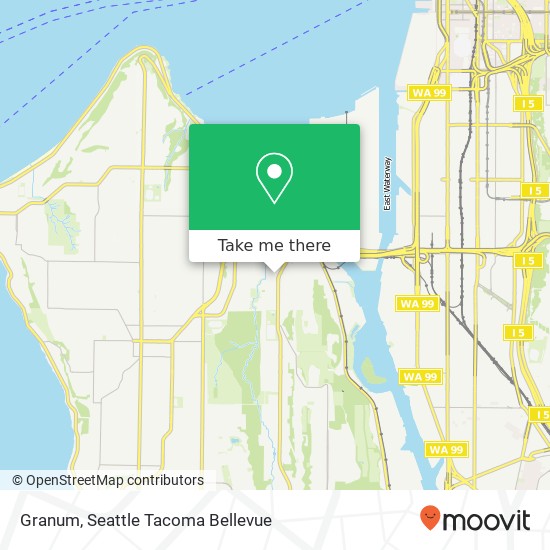 Mapa de Granum, 2414 SW Andover St Seattle, WA 98106