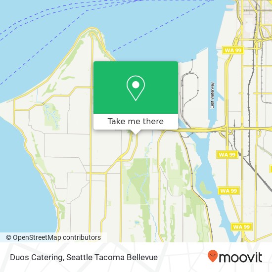 Mapa de Duos Catering, 2940 SW Avalon Way Seattle, WA 98126