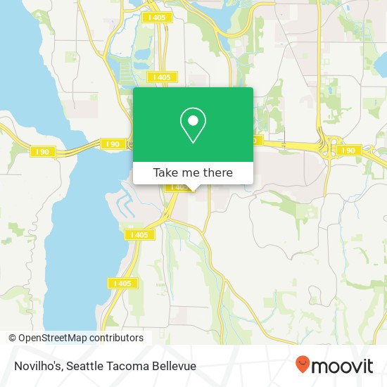 Mapa de Novilho's, 4164 124th Ave SE Bellevue, WA 98006