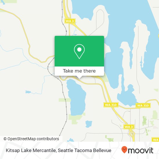 Mapa de Kitsap Lake Mercantile, 6610 Kitsap Way Bremerton, WA 98312