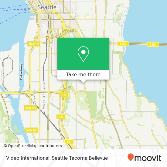 Mapa de Video International, 3207 Beacon Ave S Seattle, WA 98144