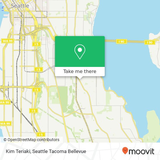 Mapa de Kim Teriaki, 3224 Rainier Ave S Seattle, WA 98144