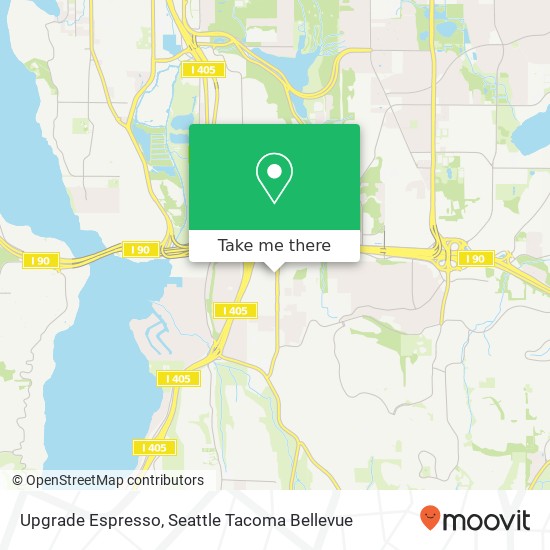 Upgrade Espresso, 3727 Factoria Blvd SE Bellevue, WA 98006 map