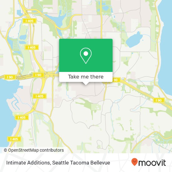 Mapa de Intimate Additions, 14205 SE 38th St Bellevue, WA 98006