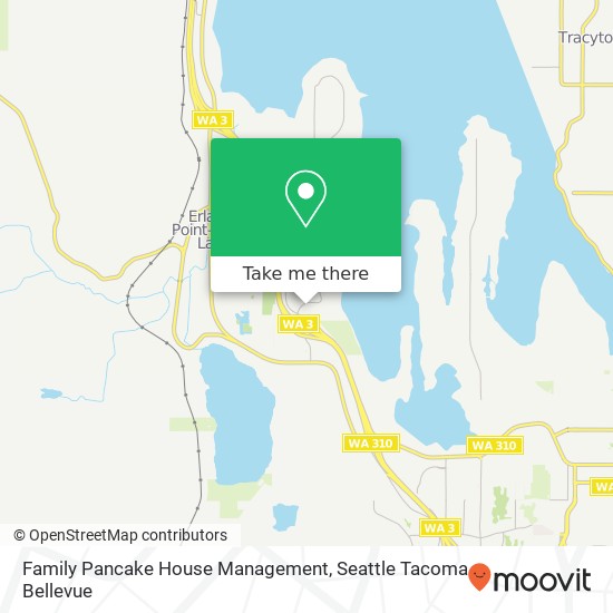 Mapa de Family Pancake House Management, 109 Olding Rd Bremerton, WA 98312