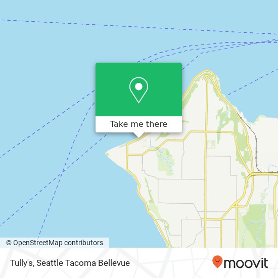 Mapa de Tully's, 2676 Alki Ave SW Seattle, WA 98116
