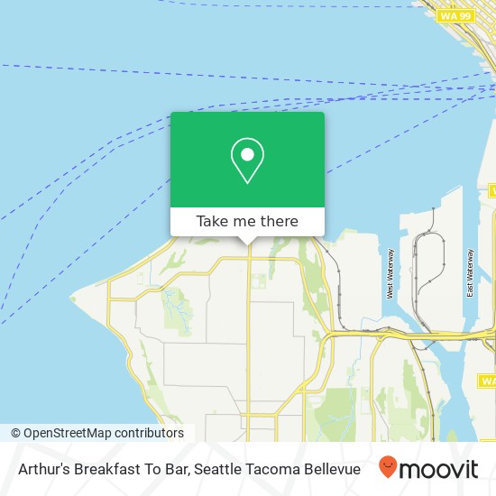 Arthur's Breakfast To Bar, 2311 California Ave SW Seattle, WA 98116 map