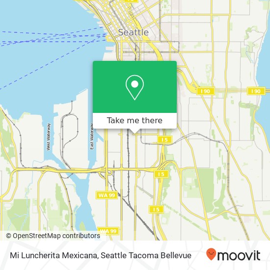 Mapa de Mi Luncherita Mexicana, S Lander St Seattle, WA 98134