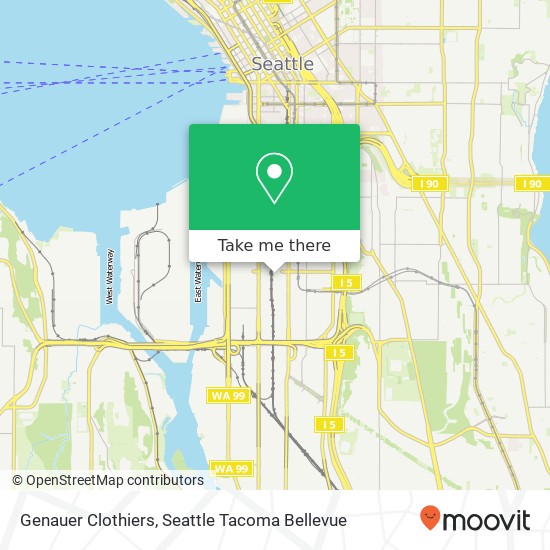 Mapa de Genauer Clothiers, 241 S Lander St Seattle, WA 98134