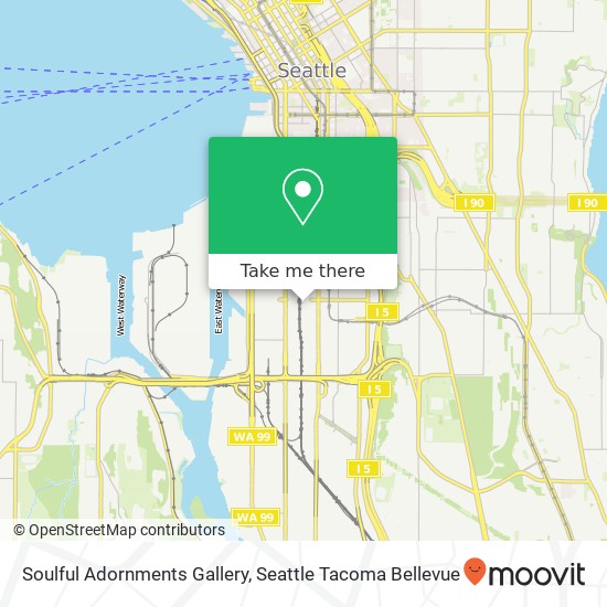 Mapa de Soulful Adornments Gallery, 241 S Lander St Seattle, WA 98134