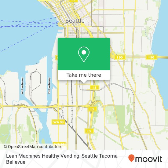 Mapa de Lean Machines Healthy Vending, 624 S Lander St Seattle, WA 98134