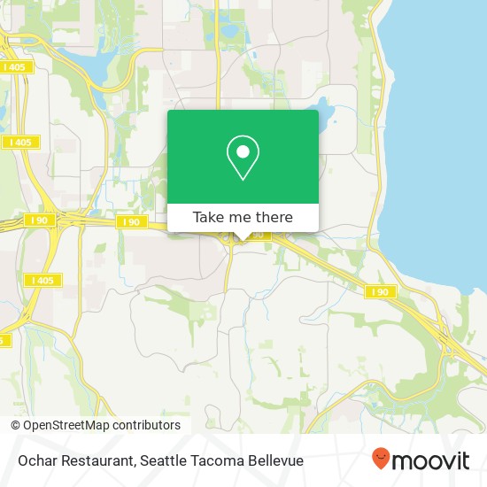Mapa de Ochar Restaurant, 15100 SE 38th St Bellevue, WA 98006