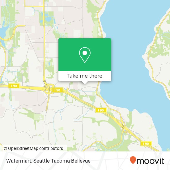 Mapa de Watermart, 164th Pl SE Bellevue, WA 98008