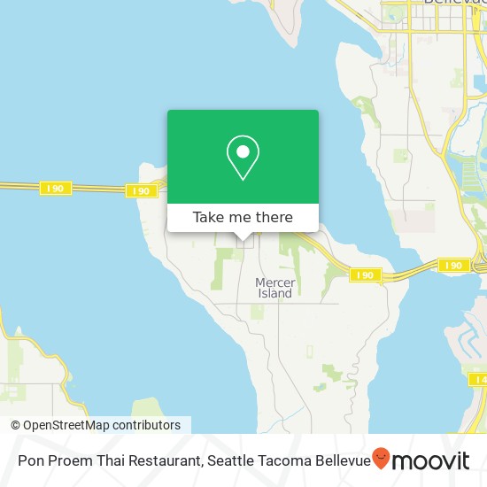 Pon Proem Thai Restaurant, 3039 78th Ave SE Mercer Island, WA 98040 map