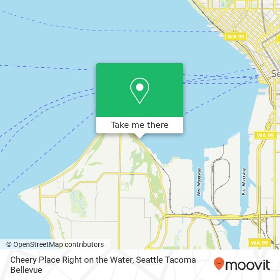 Cheery Place Right on the Water, 1660 Harbor Ave SW Seattle, WA 98126 map