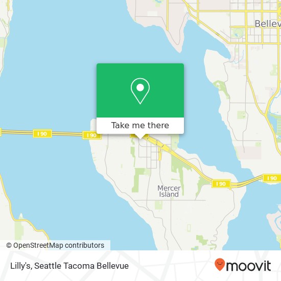 Mapa de Lilly's, 2430 76th Ave SE Mercer Island, WA 98040