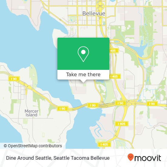 Dine Around Seattle, 10641 SE 25th St Bellevue, WA 98004 map