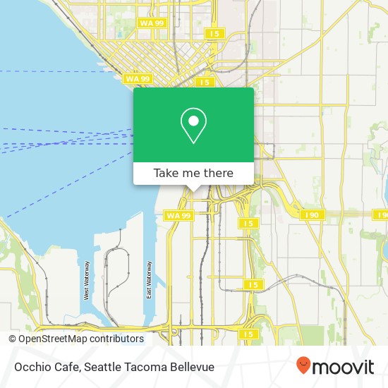 Mapa de Occhio Cafe, 1020 1st Ave S Seattle, WA 98134