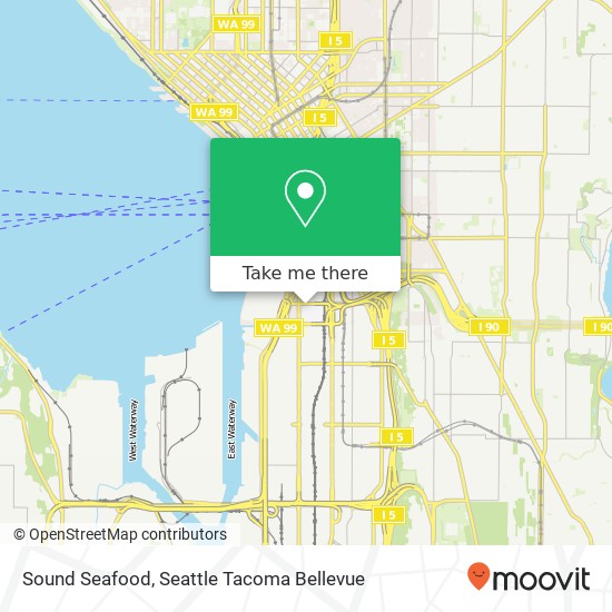 Mapa de Sound Seafood, 1250 1st Ave S Seattle, WA 98134