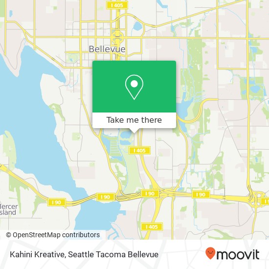 Mapa de Kahini Kreative, 1688 118th Ave SE Bellevue, WA 98005
