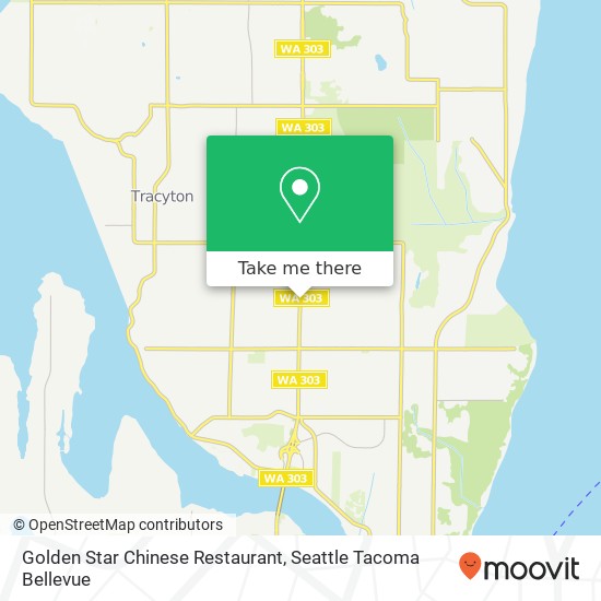 Mapa de Golden Star Chinese Restaurant, 3950 Wheaton Way Bremerton, WA 98310