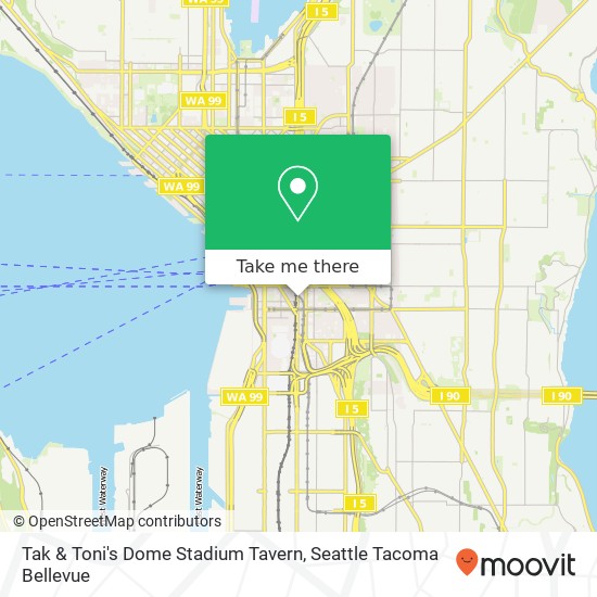 Mapa de Tak & Toni's Dome Stadium Tavern