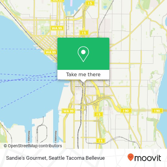 Mapa de Sandie's Gourmet, 212 4th Ave S Seattle, WA 98104
