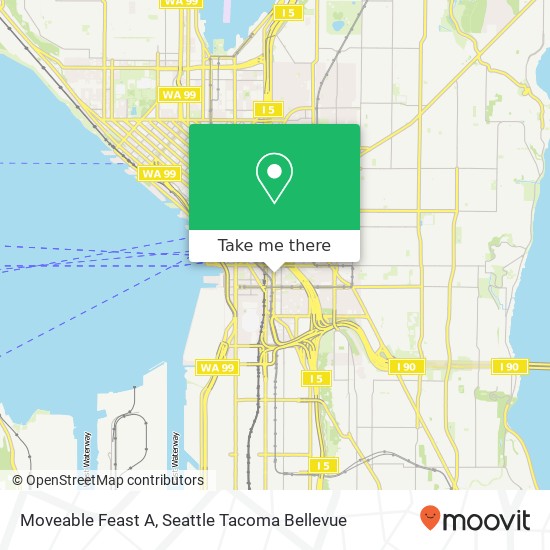 Mapa de Moveable Feast A, 206 5th Ave S Seattle, WA 98104