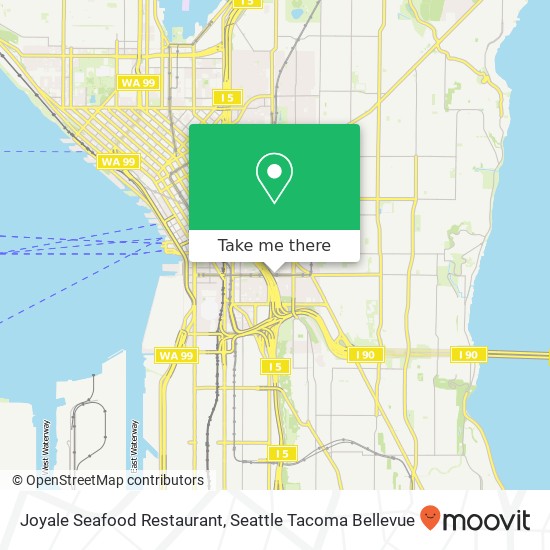 Mapa de Joyale Seafood Restaurant, 900 S Jackson St Seattle, WA 98104