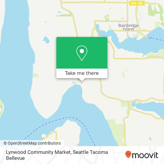 Mapa de Lynwood Community Market, Lynwood Center Rd NE Bainbridge Island, WA