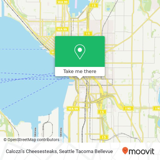 Calozzi's Cheesesteaks, 115 Occidental Ave S Seattle, WA 98104 map