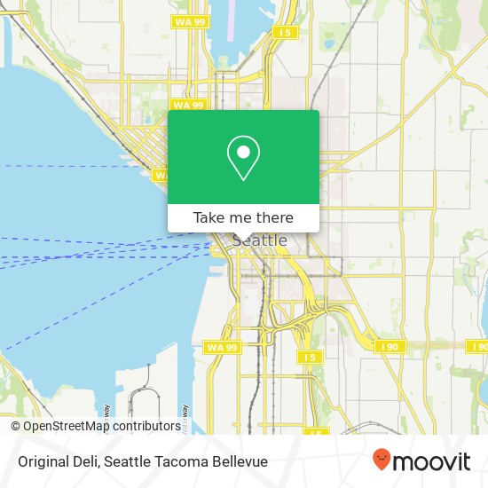 Mapa de Original Deli, 710 2nd Ave Seattle, WA 98104