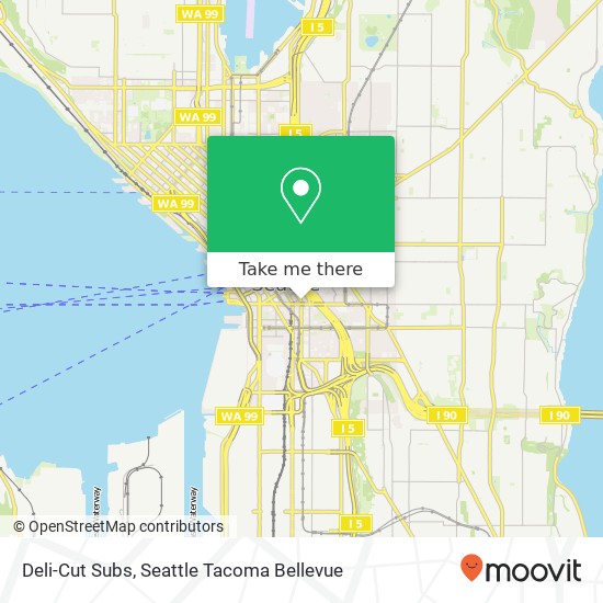 Mapa de Deli-Cut Subs, 300 5th Ave Seattle, WA 98104