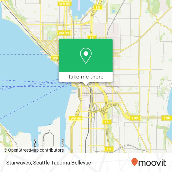 Mapa de Starwaves, 506 2nd Ave Seattle, WA 98104