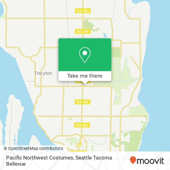 Mapa de Pacific Northwest Costumes, 1736 NE Riddell Rd Bremerton, WA 98310