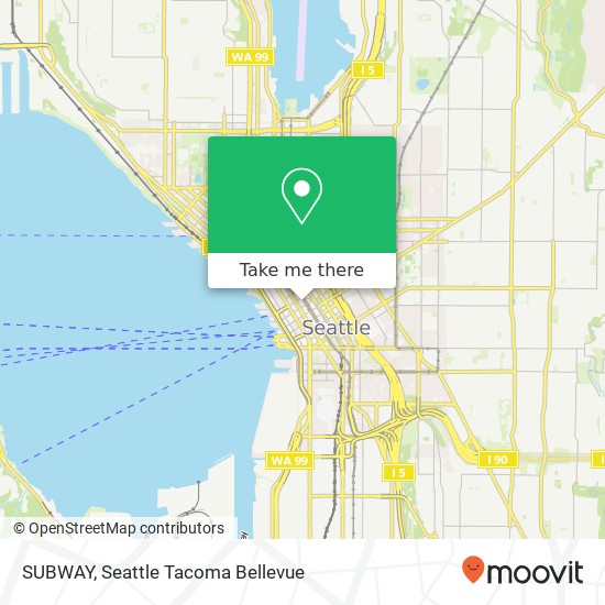 Mapa de SUBWAY, 1111 3rd Ave Seattle, WA 98101