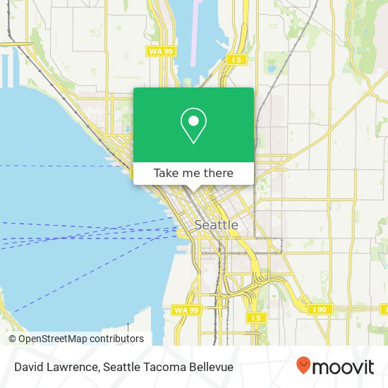 Mapa de David Lawrence, 1318 4th Ave Seattle, WA 98101