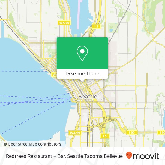 Mapa de Redtrees Restaurant + Bar, 1301 6th Ave Seattle, WA 98101