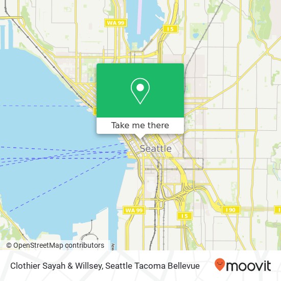 Mapa de Clothier Sayah & Willsey, 1000 2nd Ave Seattle, WA 98104