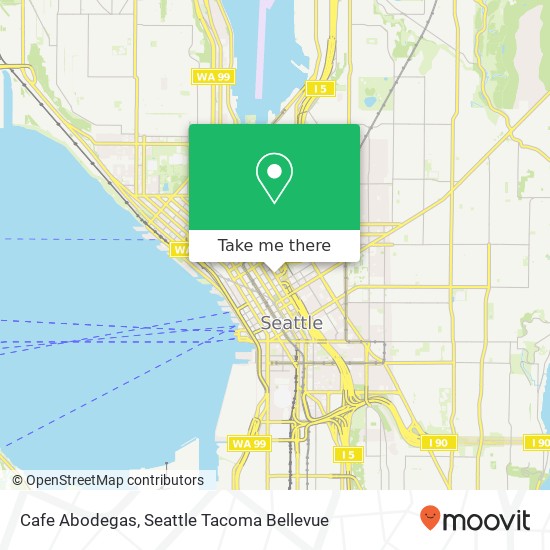 Cafe Abodegas, 1303 6th Ave Seattle, WA 98101 map