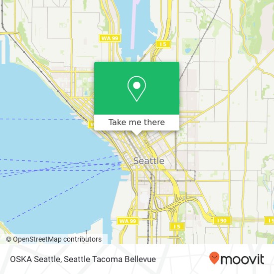 Mapa de OSKA Seattle, 1322 5th Ave Seattle, WA 98101