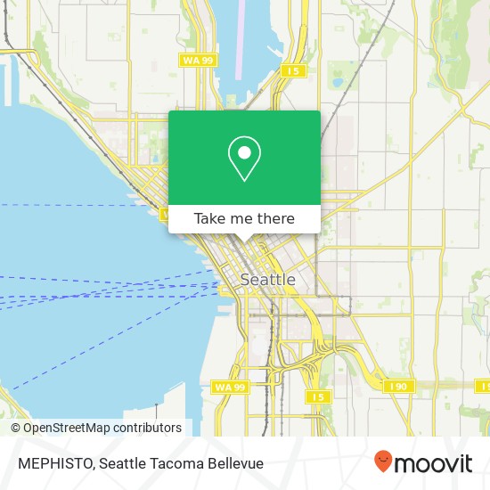 Mapa de MEPHISTO, 400 University St Seattle, WA 98101
