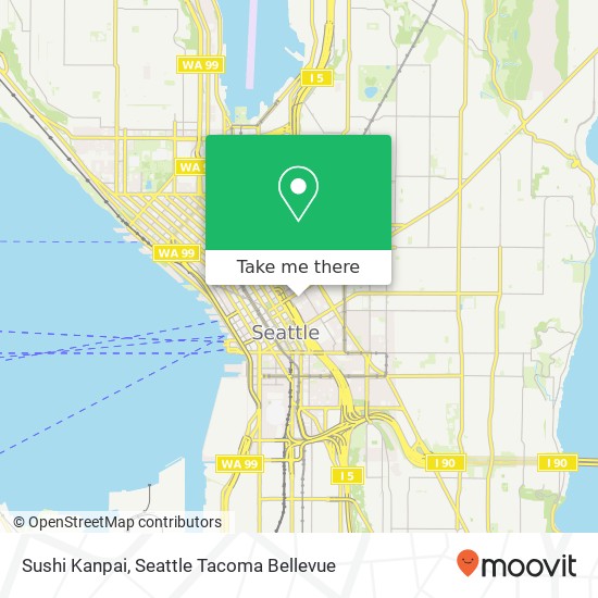 Mapa de Sushi Kanpai, 900 8th Ave Seattle, WA 98104