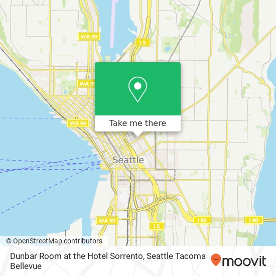 Dunbar Room at the Hotel Sorrento, 900 Madison St Seattle, WA 98104 map
