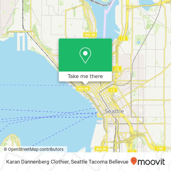 Mapa de Karan Dannenberg Clothier, 2232 1st Ave Seattle, WA 98121