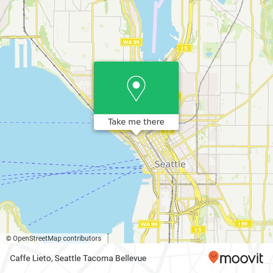 Mapa de Caffe Lieto, 1909 1st Ave Seattle, WA 98101