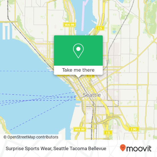 Surprise Sports Wear, 1524 3rd Ave Seattle, WA 98101 map