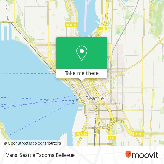 Mapa de Vans, 1519 4th Ave Seattle, WA 98101