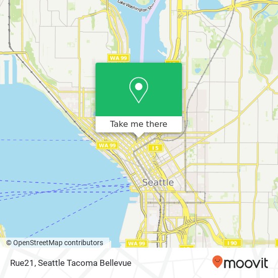 Mapa de Rue21, 611 Stewart St Seattle, WA 98101